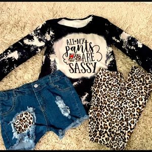 Girls boutique 3 piece outfit size 7/8